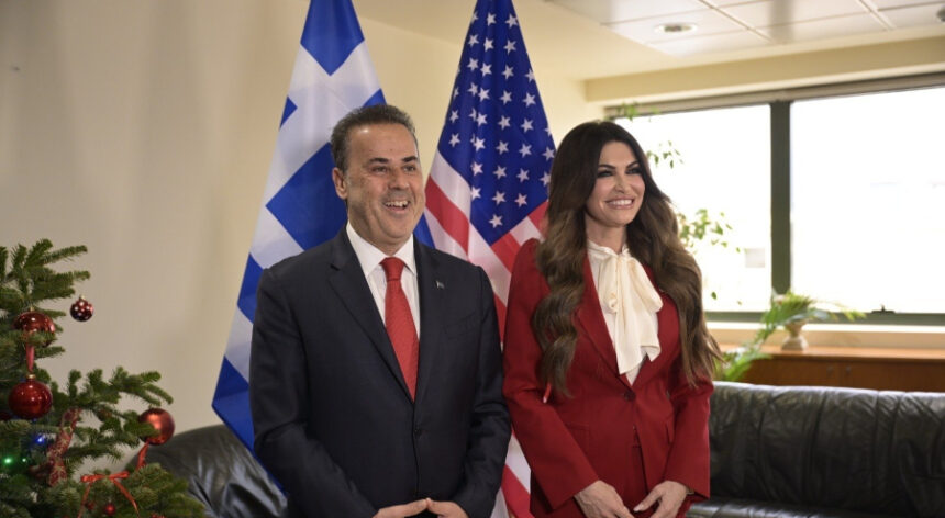 Συνάντηση ΥΠΕΝ, κ. Σταύρου Παπασταύρου και της Πρέσβεως των ΗΠΑ στην Ελλάδα, κ. Κίμπερλι Γκίλφοϊλ στο Υπουργείο Περιβάλλοντος και Ενέργειας