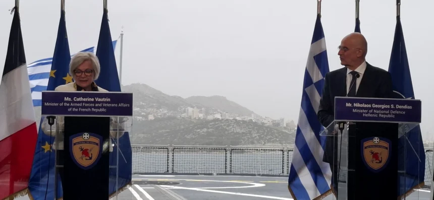 Δένδιας σε Γαλλίδα υπ. Άμυνας: «Επισπεύδουμε την ανανέωση της ελληνογαλλικής αμυντικής συμφωνίας» (βίντεο)