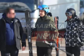 Στα Καλάβρυτα για σκι ο Κυριάκος Μητσοτάκης – Δείτε εικόνες