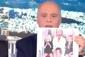 Γκάφα Βελόπουλου: Παρουσίασε φωτογραφία της Lady Gaga από το “American Horror Story” ως υλικό της υπόθεσης Επστάιν