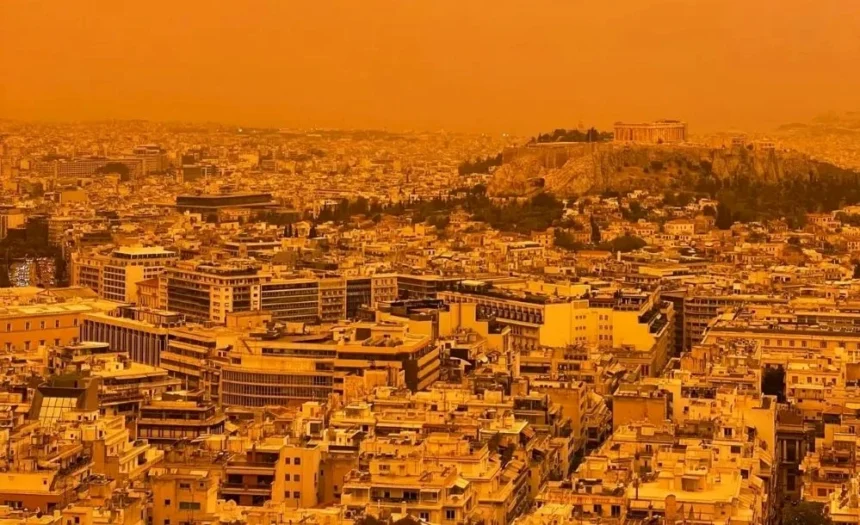 ΜΕΤΕΟ: Υψηλές συγκεντρώσεις σαχαριανής σκόνης σε μεγάλο μέρος της χώρας