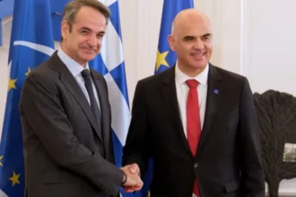 Συνάντηση του Πρωθυπουργού Κυριάκου Μητσοτάκη με τον Γενικό Γραμματέα του Συμβουλίου της Ευρώπης Alain Berset