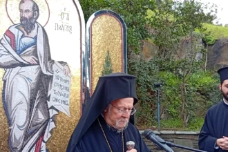 TisimΒενη : Το Ψηφιδωτό του Αποστόλου Παύλου αποκάλυψε ο Οικουμενικός Πατριάρχης (αποκλειστικό βίντεο)