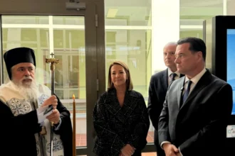Παρουσία του Υπουργού Υγείας Άδωνι Γεωργιάδη, τα εγκαίνια της νέας Πτέρυγας στη Μονάδα Βραχείας Νοσηλείας Ογκολογικών Ασθενών στο ΓΝΘ «Παπαγεωργίου»
