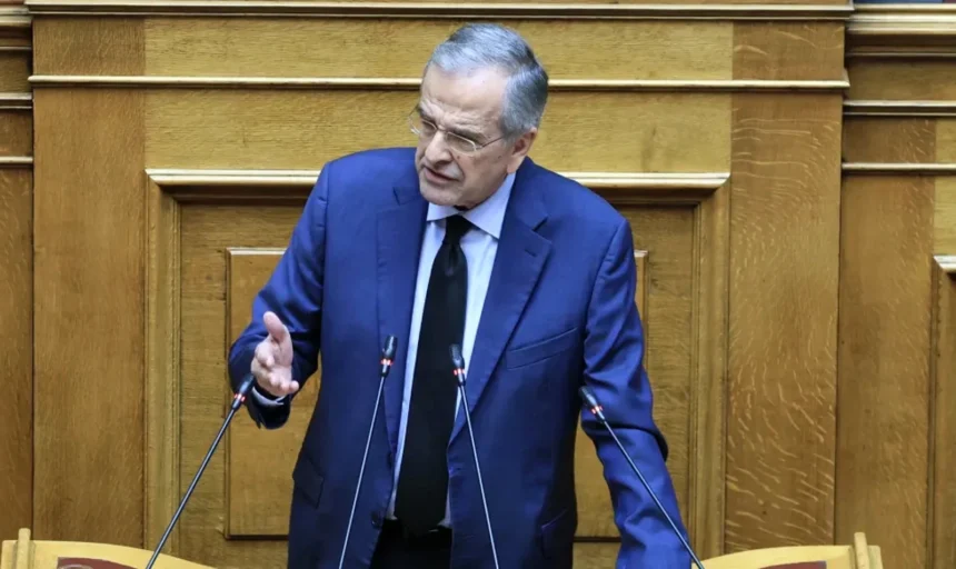 Απασφάλισε ο Σαμαράς στη Βουλή: «Συνώνυμο της διαφθοράς η κυβέρνηση Μητσοτάκη»