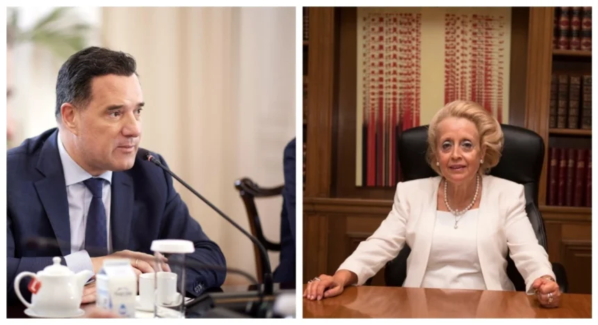 Η Θάνου “δικαιώνει” τον Άδωνι: Ο Άρειος Πάγος έχει την τελική αρμοδιότητα για την ανανέωση ή όχι της θητείας της Παπανδρέου