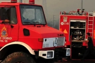 Πυρκαγιά σε χαμηλή βλάστηση στα Καλύβια Θορικού Αττικής