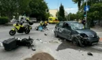 Σοβαρό τροχαίο στη Θεσσαλονίκη: Αυτοκίνητο συγκρούστηκε με δύο μηχανές