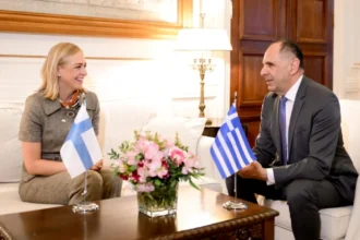 Συνάντηση Γεραπετρίτη με την ΥΠΕΞ της Φινλανδίας: “Οι δυο χώρες έχουν κοινές προτεραιότητες σχετικά με τις σύνθετες προκλήσεις της παρούσας γεωπολιτικής συγκυρίας”