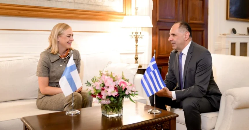Συνάντηση Γεραπετρίτη με την ΥΠΕΞ της Φινλανδίας: “Οι δυο χώρες έχουν κοινές προτεραιότητες σχετικά με τις σύνθετες προκλήσεις της παρούσας γεωπολιτικής συγκυρίας”