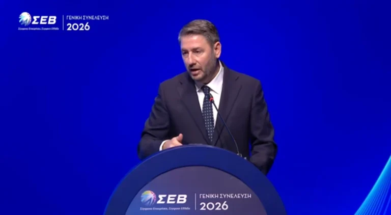 Ανδρουλάκης από το βήμα του ΣΕΒ: Ζήτησε κατάργηση της Golden Visa, μείωση ΦΠΑ και πιλοτική 4ήμερη εργασία
