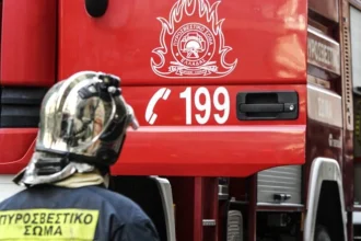 Φωτιά στα Πεύκα Θεσσαλονίκης: Eπιχειρούν και εναέρια μέσα, 112 στους κατοίκους για ετοιμότητα