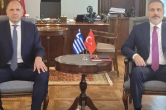 Συνάντηση Γεραπετρίτη – Φιντάν στη Σόφια: Το μήνυμα του Έλληνα ΥΠΕΞ για το νομοσχέδιο για τη Γαλάζια Πατρίδα