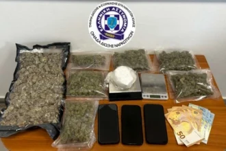Θεσσαλονίκη: Δύο συλλήψεις για διακίνηση κοκαϊνης και κάνναβης