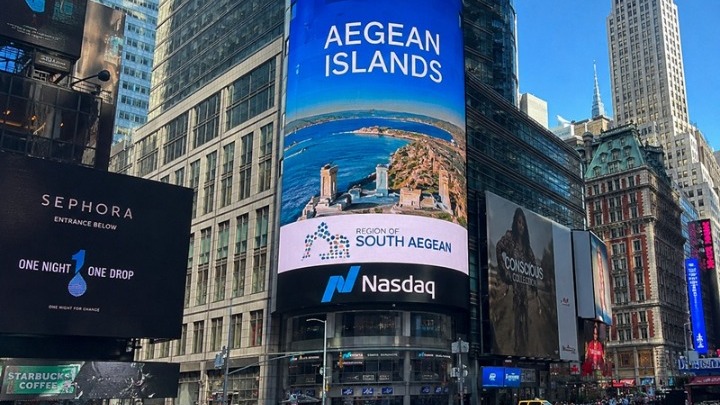 Στην Times Square τα νησιά του Νοτίου Αιγαίου – Παγκόσμια προβολή μέσω του FIFA World Cup 2026