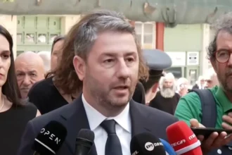 Ανδρουλάκης από την κηδεία της Βάγιας Νέστορα: «Καμία ανοχή στη βία, την τρομοκρατία και τον διχασμό»