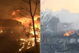 Ωραιόκαστρο: «Θάβουν» τη φωτιά για να περιορίσουν το τοξικό νέφος – Ξεκινάει η καταγραφή των ζημιών